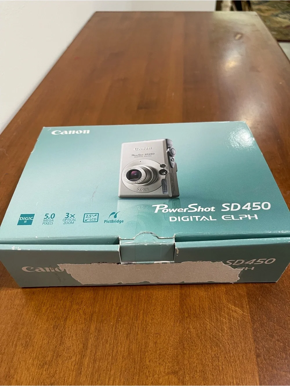 Canon PowerShot SD450 Digital ELPH Compact Camera Vintage Point & Shoot in Box